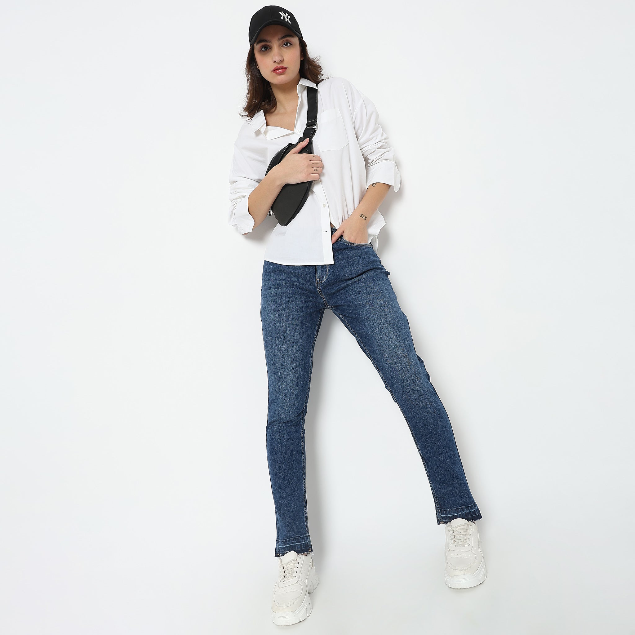 Buy DESIGNED WITH STYLE BLUE JEANS for Women Online in India